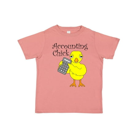 

Inktastic Accounting Chick Text Gift Toddler Toddler Girl T-Shirt