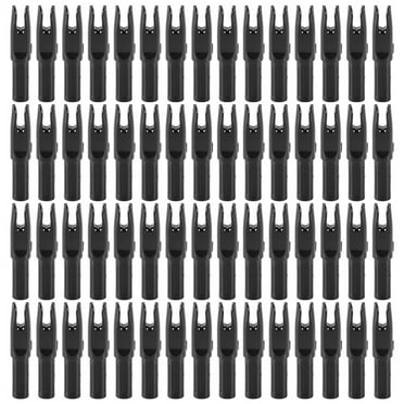 60 Pack Archery Arrows Nock ID 6.2mm Arrows Nocks Insert Tail for DIY Hunting Shootings Arrows Compound Recurve Bow