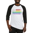 thumbnail image 1 of CafePress - Rainbow American Flag Baseball Jersey - Cotton Baseball Jersey, 3/4 Raglan Sleeve Shirt, 1 of 4