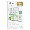 Dove Advanced Care Deodorant, Cool Essentials, 2.6 Oz, 4 Ct + 0.5 Oz Bonus Travel Size