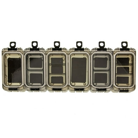 Rooha 6Pcs Small Tackle Box Tackle Organizer Tray With Magnet Fishing Combination Box