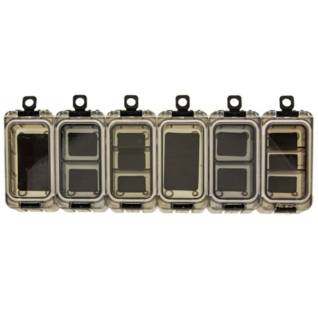 6pcs Small Tackle Box Tackle Organizer Tray with Magnet Fishing Combination Box