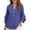 BU2, variant on Womens Blouse loose Henley Neck 3/4 Sleeve Linen Tops With Ruffle Bell Sleeve ladies Casual Elegant Shirts