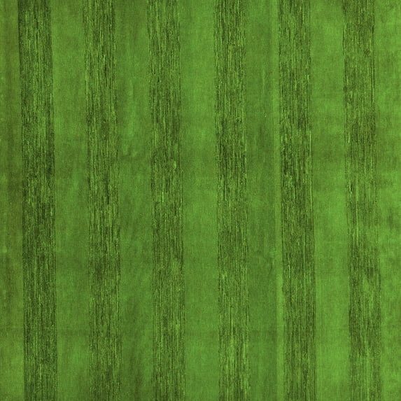Ahgly Company Indoor Square Abstract Green Modern Area Rugs, 3' Square