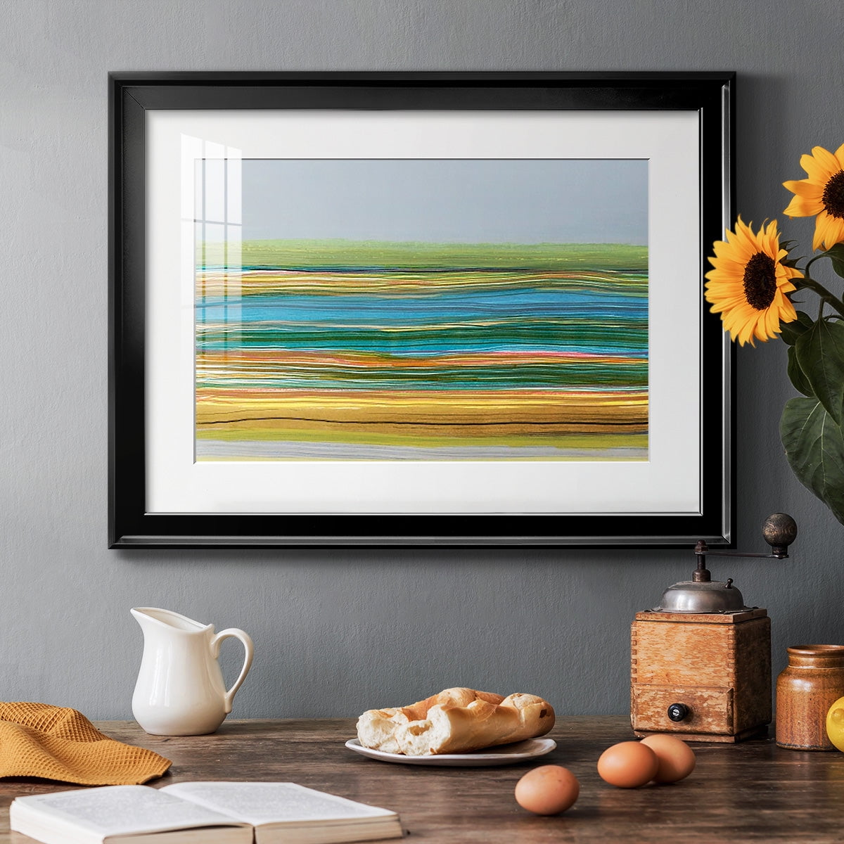 Parallel Striae II Premium Framed Print - Ready to Hang