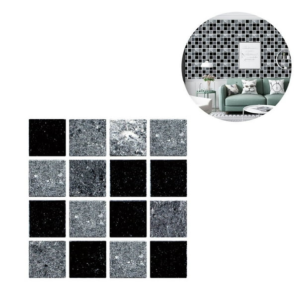 Billuyoard 30 Uds. Adhesivo para azulejo de cocina, adhesivo de mosaico para baño, autoadhesivo, decoración de pared para el hogar Type6 NO6