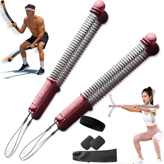 2026 Upgraded Adjustable Ropeless Battle Ropes, Portable Cordless Battle Ropes for Home Gym, Workout Rope for HIIT, Cardio, Strength Conditioning & Core Workouts, Full-Body Burn in 60 Second