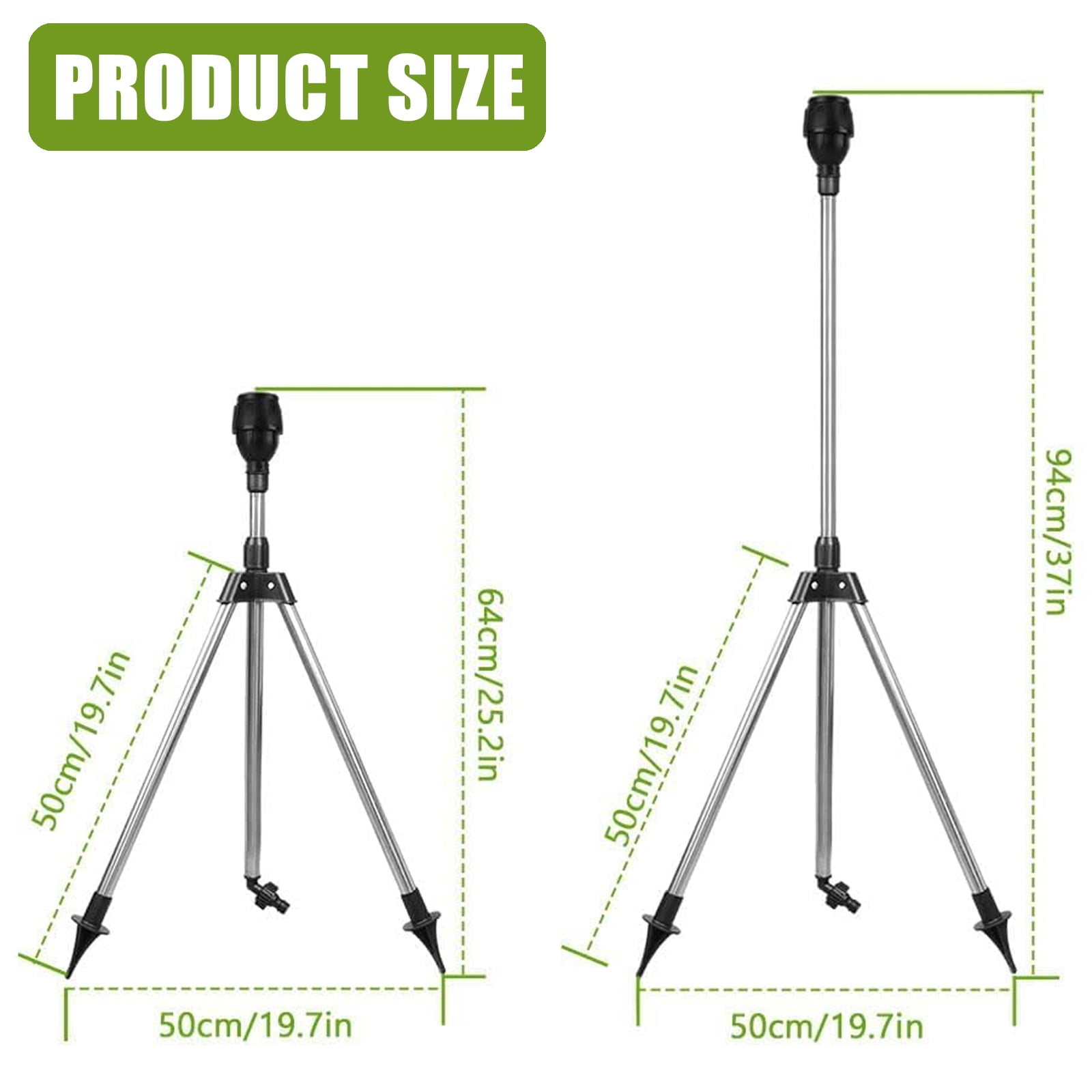 Leakproof Adjustable 360 Degree Tripod Sprinkler With 1Inch Quick Connector For Efficient Lawns Garden Irrigations