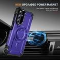 thumbnail image 5 of for Samsung Galaxy A54 5G Armor Case with Kickstand, Luxury Military-Grade Drop Protection Heavy Duty Magnetic Phone Case, Compatible with MagSafe Accessories, for Samsung Galaxy A54 5G - Purple, 5 of 7