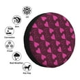 thumbnail image 6 of DouZhe Waterproof Spare Tire Cover, Romance Hearts Flowers Prints Adjustable Wheel Covers Fit for Jeep Trailer RV SUV Car, 16 inch, 6 of 7