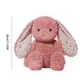 thumbnail image 3 of Plush Bunny Toy, Stuffed Rabbit Comfort Doll, Huggable Plushy Animal - Super Soft Plush Material, Cute Bunny Design, Stuffed Animal Construction, Comforting Feature - For Kids, Toddlers, Baby, Bedtim, 3 of 6