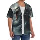 thumbnail image 2 of Fotbe Cloud White Dragon Camisa Estampada de Manga Corta para Hombre, Casual de Verano, Estilo Playero, Sin Arrugas-Medium, 2 of 5