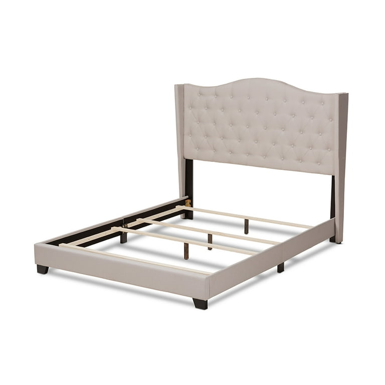 Baxton Studio Alesha Modern and Contemporary Beige Fabric Upholstered Queen Size Bed Baxton Studio Alesha Modern and Contemporary Beige Fabric Upholstered Queen Size Bed