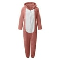 thumbnail image 4 of WOYY Toddler Girls Hooded Onesie Cute Soft Warm Zipper Jumpsuit Romper, Sizes 3-4T, 4 of 4