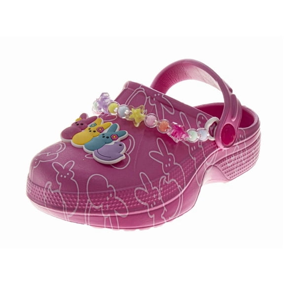 Peeps Dual Size Ladies Peeps Clogs, Pink, Size: 9-10