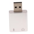 thumbnail image 3 of Adaptador de de Sonido de sonido USB 2.0 a Conectores de Micrófono / Auriculares Estéreo de 3,5 Mm 7.1 Canales perfke Adaptador de sonido externo USB, 3 of 7