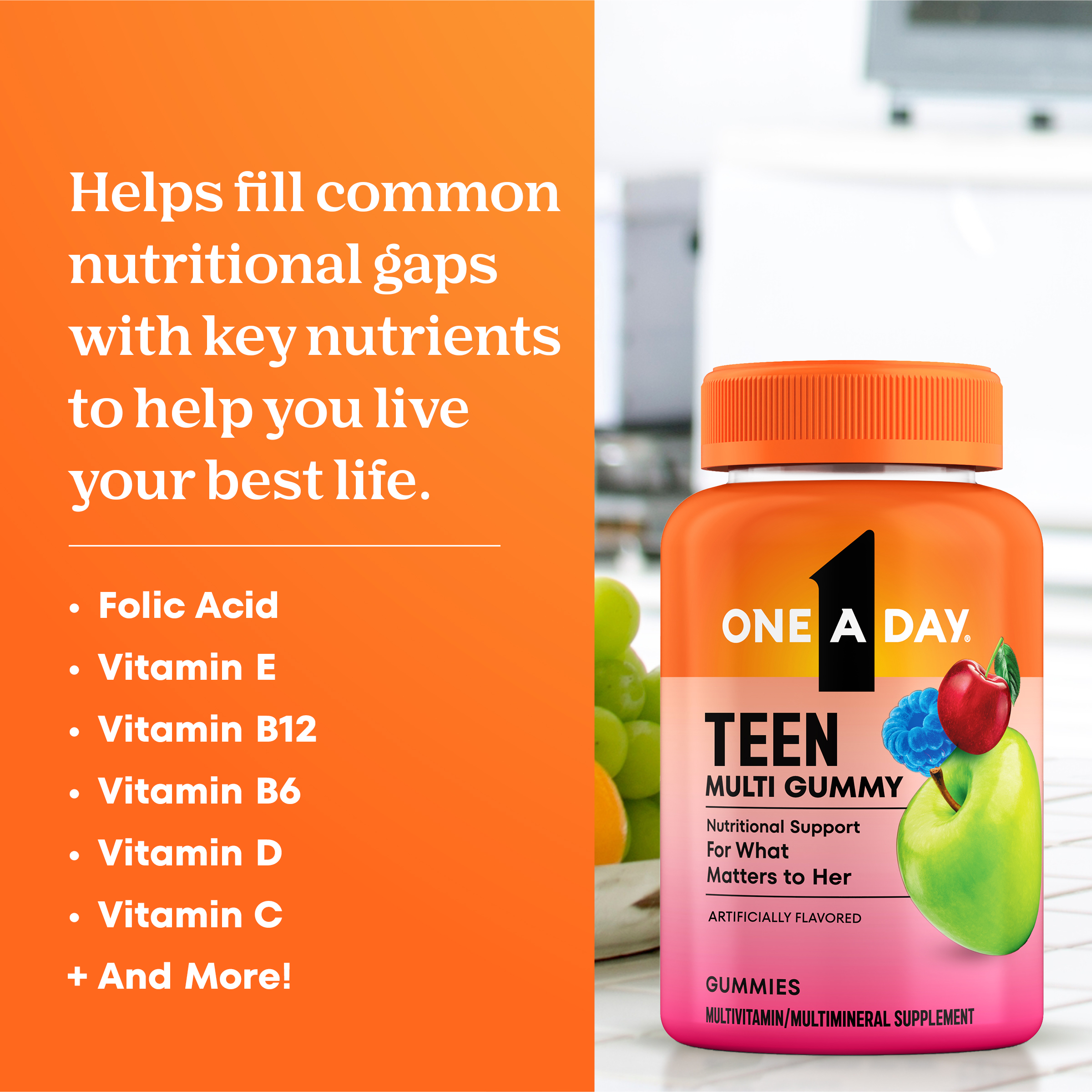 One A Day Teen Girl Multivitamin Gummies photo 3