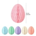 thumbnail image 4 of 12 Pcs Easter Decorations Eggs Hanging Ornaments Paper Honeycomb Eggs Tree Decorations Magnetic Easter Ornaments for Hunt Basket Party Supplies Indoor Outdoor, 4 of 8