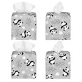 thumbnail image 2 of Yiaed Pandas Between Clouds and Stars Print Tissue Box Cover, PU Leather Decorative Organizer for Tabletop, Bathroom, Car, Office Creative Decorative, 2 of 7