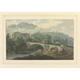 thumbnail image 2 of Joseph Farington 24x18 Gold Ornate Framed and Double Matted Museum Art Print Titled - Brathay Bridge, 2 of 4