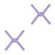 thumbnail image 2 of Ounissouiy Alfombrilla resistente al calor Aislamiento cruzado de comedor Mantel individual Posavasos Plegable Púrpura Violeta 2piezas Ounissouiy CBP193196, 2 of 6