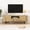 71"W Burly Wood, variant on Kosynda TV Stand for TVs up to 75 inch, Entertainment Center with Marble Top and Cabinets, Media Console Table for Living Room, Bedroom, Brown