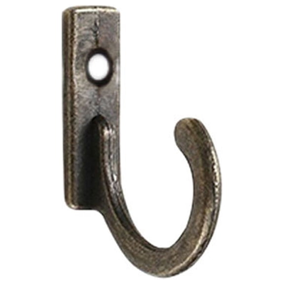 Hooks Classic Wall Hooks for Home and Tooling – Metal Coat and Towel Hook Pack for Organized Spaces, Black