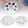 thumbnail image 4 of Paleta de aluminio de 4 Uds., bandeja de pintura de 6 agujeros/10 agujeros para pintura china, pintura acrílica Gouache acuarela, 4 of 9