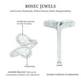 thumbnail image 5 of Rosec Jewels Lab Created Diamond Wrap Ring (EF-VS Quality) - Designer Ring for Mothers Day, 14K White Gold, US 4.50, 5 of 8