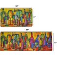 thumbnail image 2 of Artistic Beautiful Anti Fatigue Kitchen Floor Mat - Unique Floor Mat - Pain Relief Padded Kitchen Mat - Floor Mats for in Front of Sink - 2 Pieces 47"x17.5" + 30"x17.5" 10mm Wine, 2 of 6