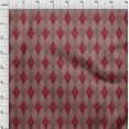 thumbnail image 4 of oneOone Georgette Viscose Brown Fabric Argyle Quilting Supplies Print Sewing Fabric By The Yard 42 Inch Wide, 4 of 4