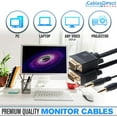 15FT SVGA + Audio Monitor Cable Male to Male 1080P Super VGA Display