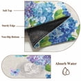 thumbnail image 6 of 2x3 Ft Entryway Area Rug, Blue Hydrangea Kitchen Rug Runner Washable Floor Mat, Linen Texture Butterfly Spring Floral Non Slip Indoor Door Mat Throw Carpet for Bathroom Living Room Bedroom, 6 of 8