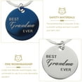thumbnail image 4 of Shisuyan Round Pet Tags Stainless Steel 4Set 1.2x1.2in, 4 of 8