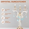 thumbnail image 2 of 50-Pack Crystal Icicle Prisms, 34mm/1.34 Inch Hanging Crystals Chandelier Prisms for Home/Windows/Garden/DIY[Lake Blue], 2 of 7