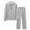 02 Gray, variant on YueHuiYing Men's sweatsuit Sets 1/4 Zip Fashion Casual Tracksuits jogging long Sleeve Suit for Men's 2 Piece Set