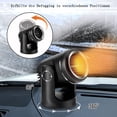 thumbnail image 3 of Autoventilatorheizung, Autoheizung und Lüfter 2 in 1, tragbarer Auto -Defroster Schnellheizungspfus Elektrische Lüfterheizung mit 360 ° Rotationsbasis Lüfter Zhivalor WXOTTO-CWY-1903, 3 of 6