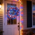 thumbnail image 4 of Wzzjkit Patriotic Wire Star Garland, Red Blue Silver Star Tinsel Garlands, Fourth of July Party Decor, Independence Day Birthday Party Festive Ornament, 4 of 6