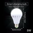 thumbnail image 2 of Emergency LED Light Bulbs, Epicgadget 4 Pack 5W White Magical Emergency LED Rechargable Light Bulb E27 6500K, 2 of 7