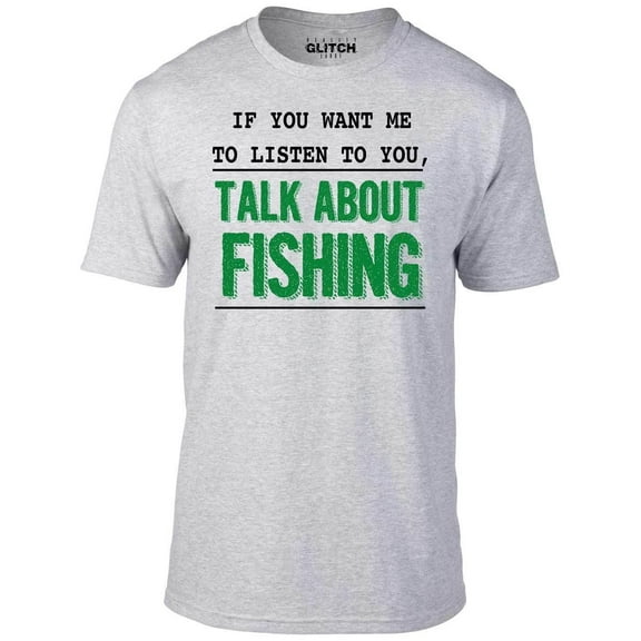 Reality Glitch If You Want Me to Listen Fishing T-Shirt – Funny Fishing Humor Tee for Men