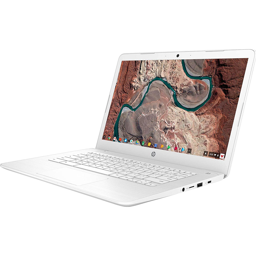 HP 14 14" Chromebook Intel Celeron N3350 4GB RAM 32GB eMMC Snow White - image 2 of 4