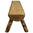 thumbnail image 3 of Eco-friendly Half Log Bench in Exterior Stain Finish (60 in. L x 19 in. W x 18 in. H (56 lbs.)), 3 of 4