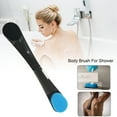thumbnail image 3 of Folding Back Applicator Body Brush - Long-Handled Shower Massage Cleaning Tool Portable Lotion Applicator Soft Sponge Body Care Brush, 3 of 7