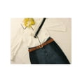 thumbnail image 6 of INSPIRE CHIC Women Faux Leather Pearl Buckle Belt 1.2" Wide Waistbelts for Jeans, 6 of 6