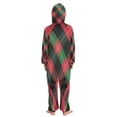 thumbnail image 3 of Vzayyk 4T-14Y Size Aviliable Cozy One-Piece Footless Sleeper Pajama Tartan Plaid, 3 of 8