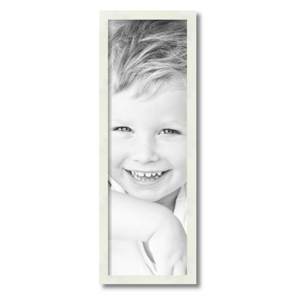 ArtToFrames 9" x 28" White Picture Frame, 9x28 inch White Wood Poster Frame (WOM-5140)