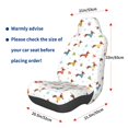 thumbnail image 3 of Wukai winter Snowflake Dachshund Full Set Car Seat Covers with Soft Padding Universal Auto Front Seats Protector and Cushion Mat, 3 of 5