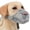 Grey, variant on Dog Muzzle for Large Medium Small Dogs, Patented Mesh Muzzle to Prevent Biting Chewing Eating, Soft Mouth Guard with Front Opening Design for Drinking Panting(Grey, M)