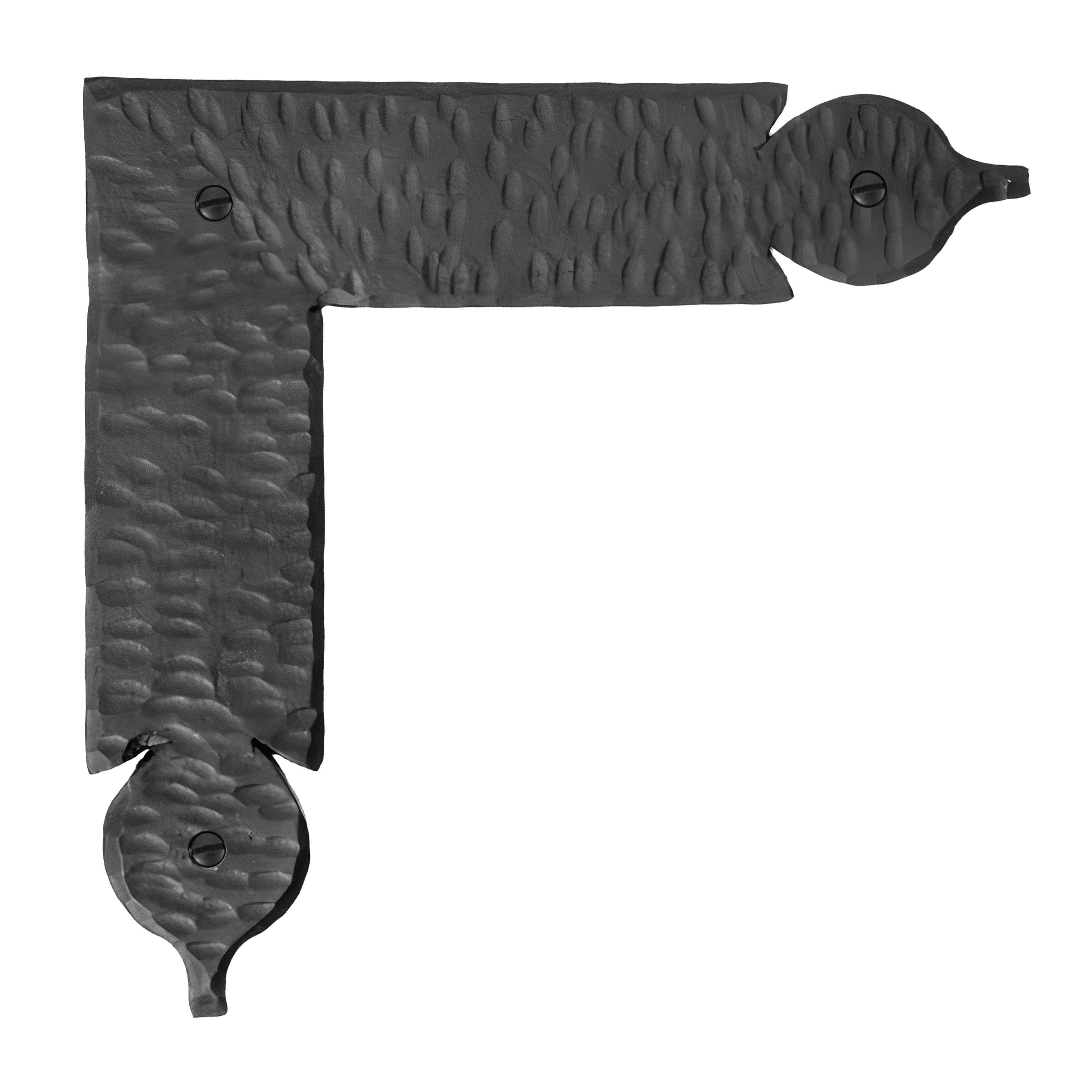 4 Pack 8.25 inch Decorative Corner Brackets Black L Bracket Decorative Corner Brackets Flat