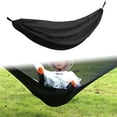 thumbnail image 1 of Colaxi Hamac de Camping Lit de Couchage pour Adultes Lit en Filet pour Extérieur Jardin Randonnée Noir, 1 of 8